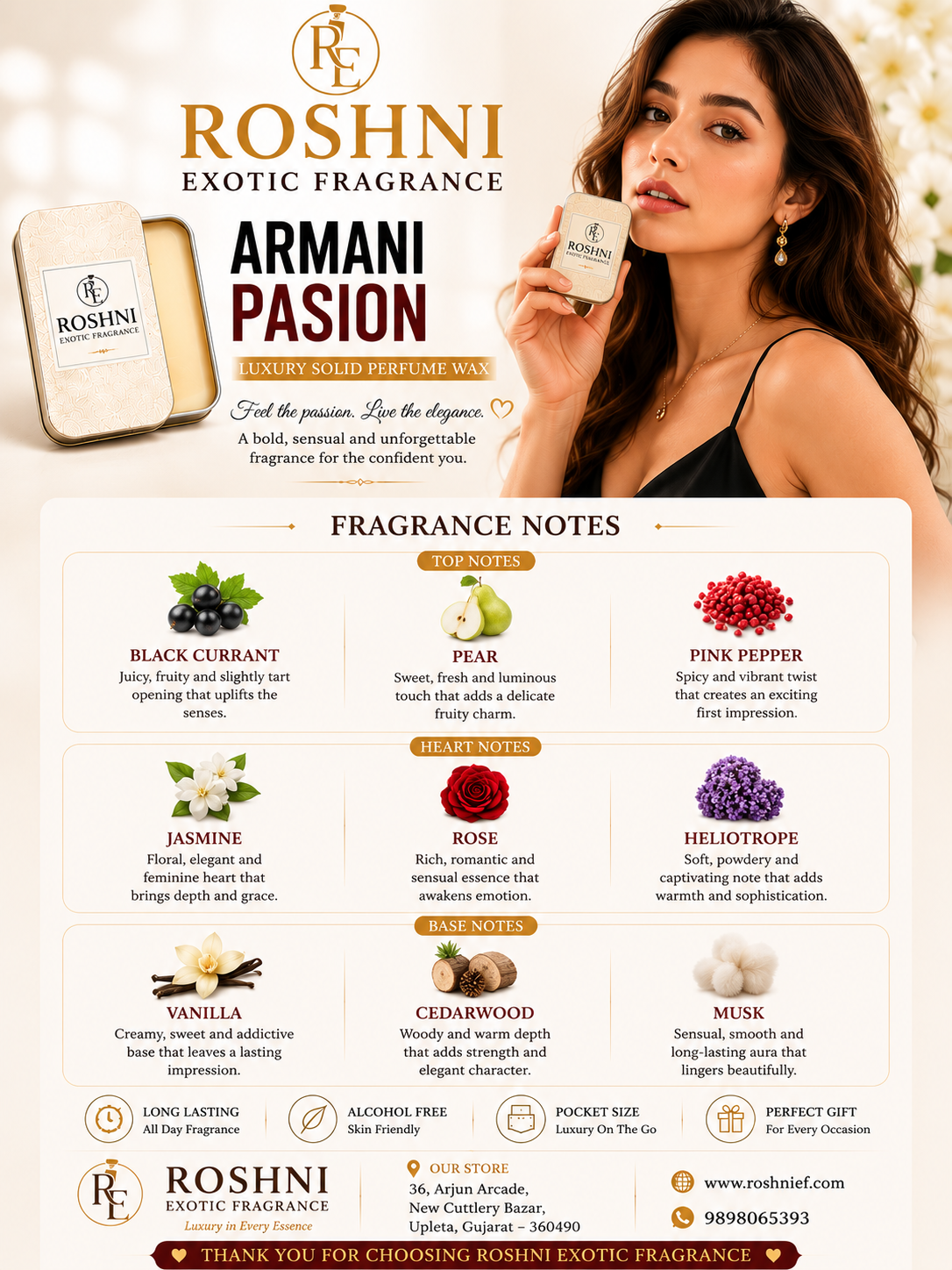 ARMANI PASSION SOLID WAX PERFUME