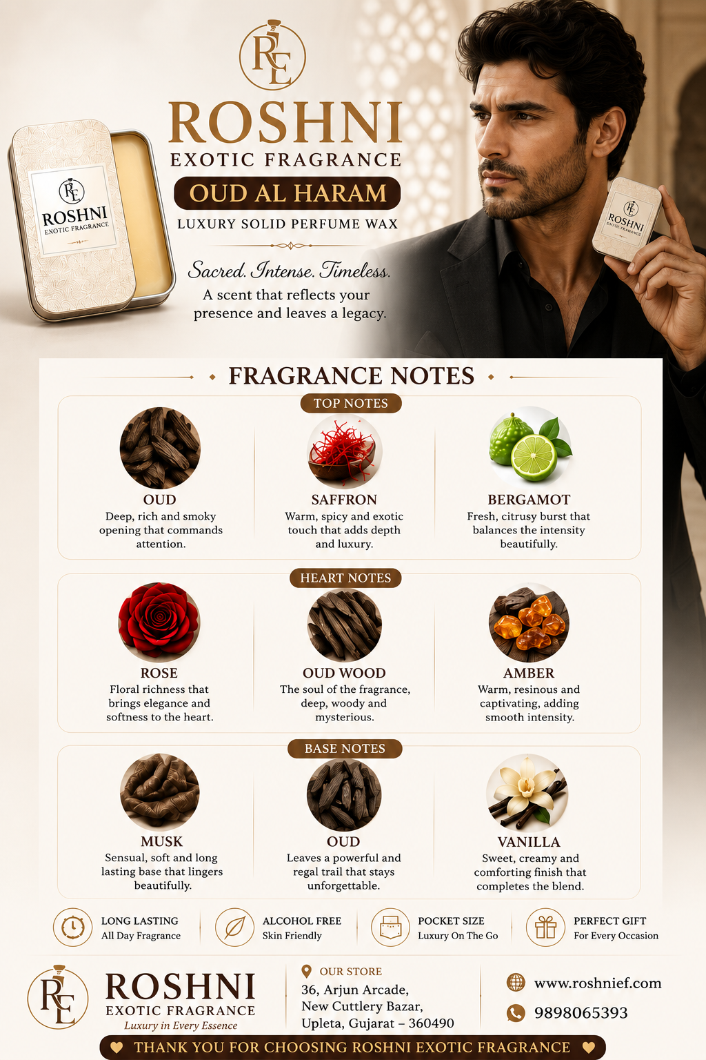 OUD AL HARAM DUBAI SOLID PERFUME