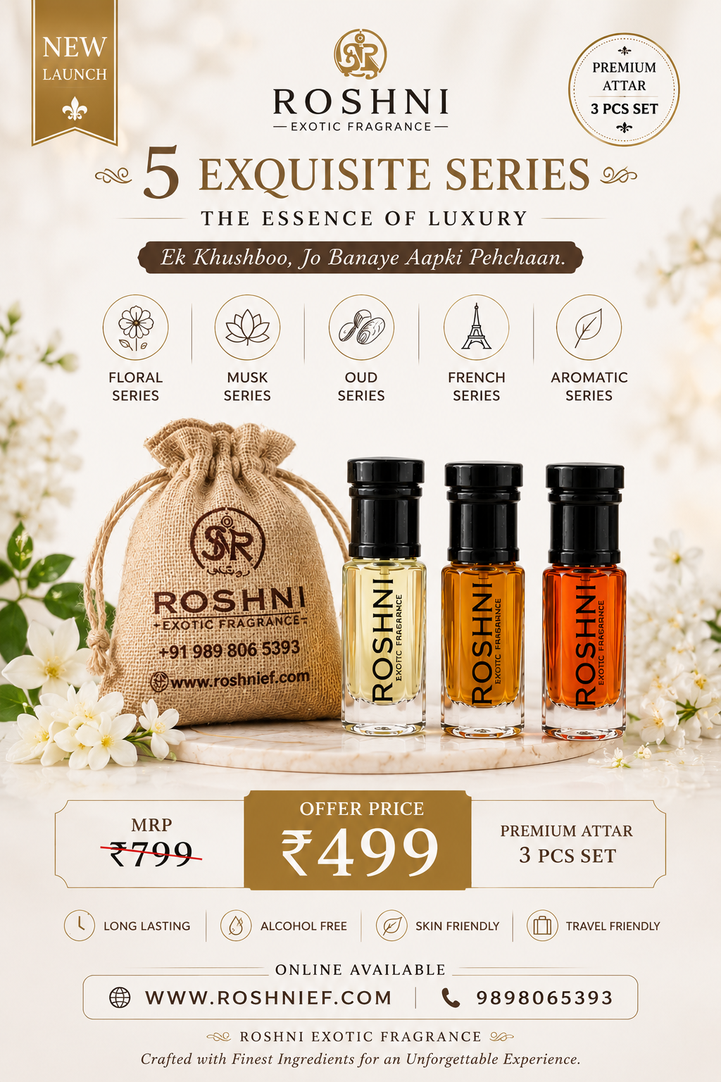 Roshni OBM Booster Attar Trio