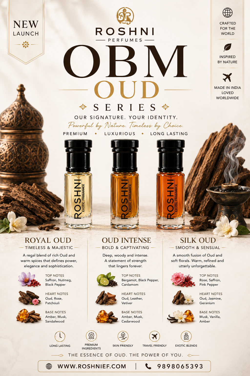 Roshni OBM Booster Attar Trio