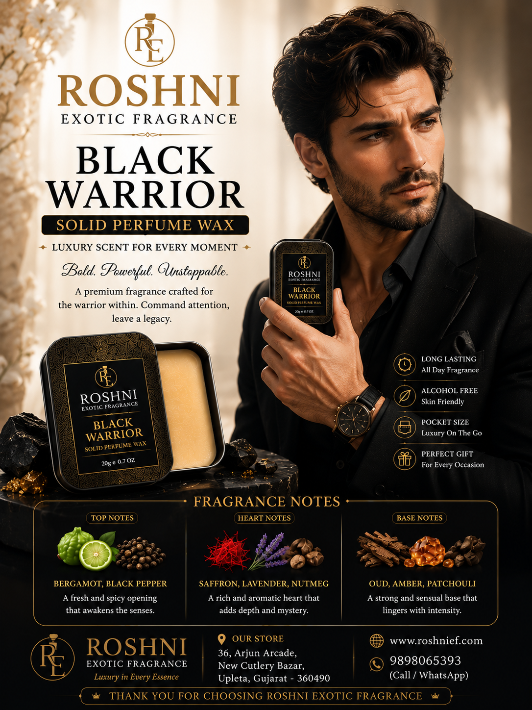 BLACK WARRIOR SOLID PERFUME