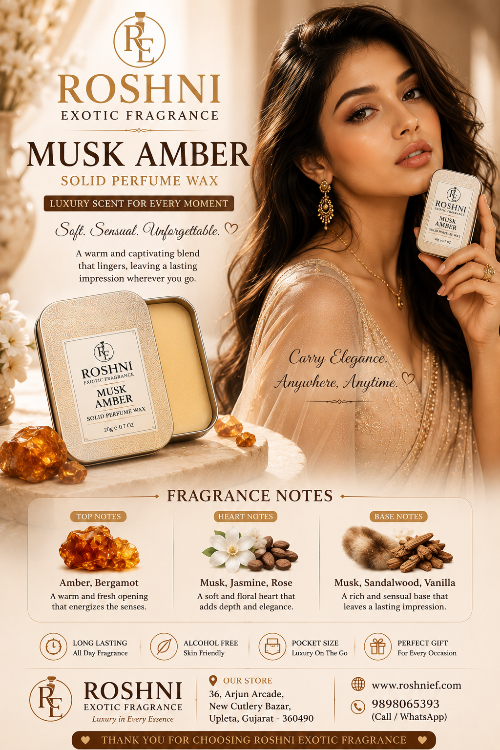 MUSK AMBER SOLID WAX